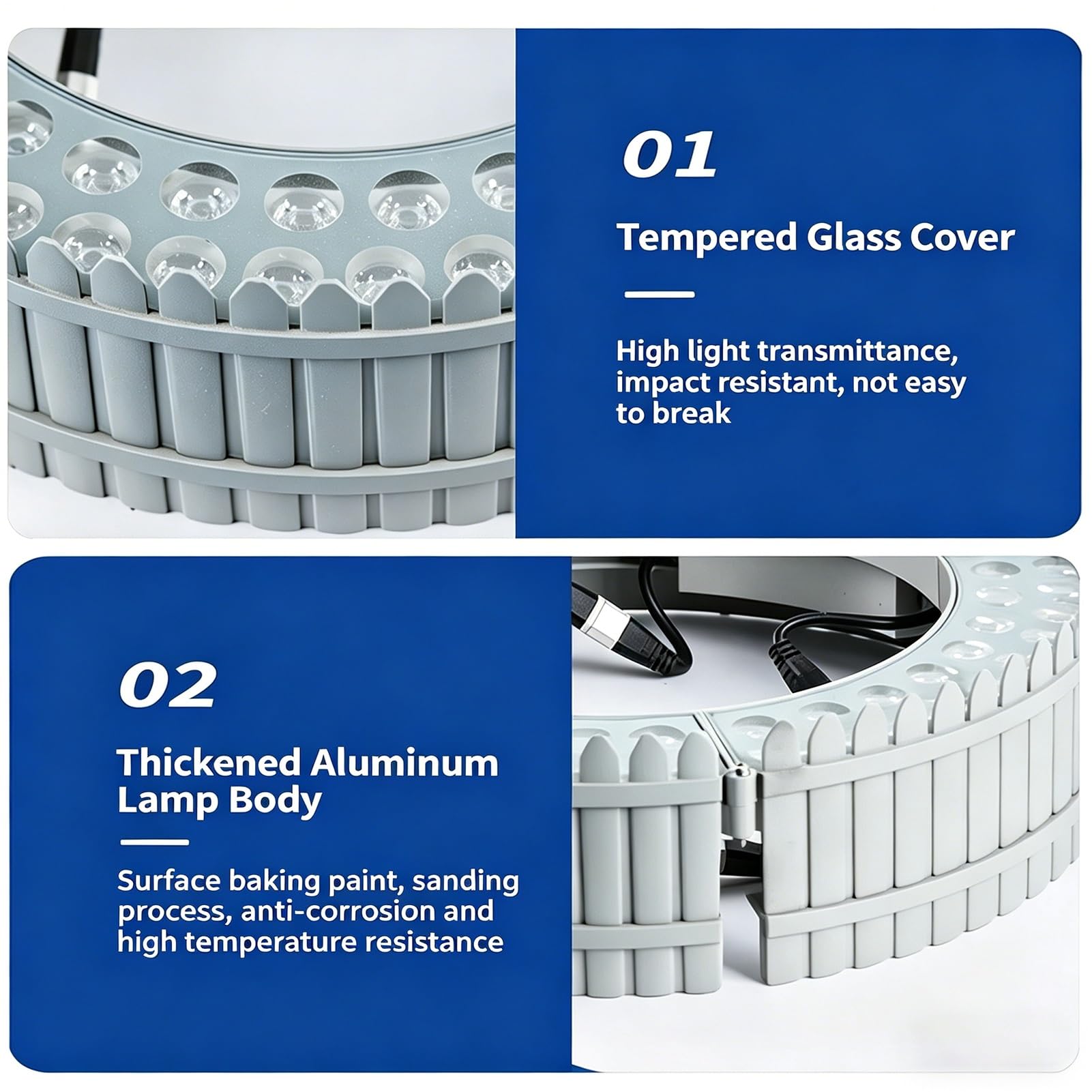 Lampy Palmowe DC 24V Na Zewnątrz, ID 27CM IP65 Wodoodporne Aluminiowe Reflektory Krajobrazowe LED Niskiego Napięcia Do Patio Ogrodowego(Warm White)