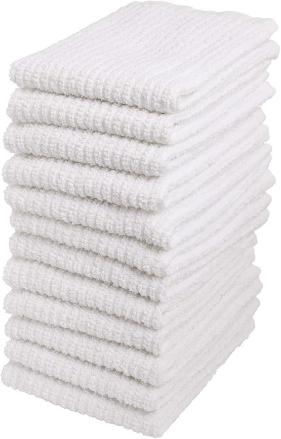Bar Mop Cleaning Kitchen Dish Cloth Towels,100 Cotton