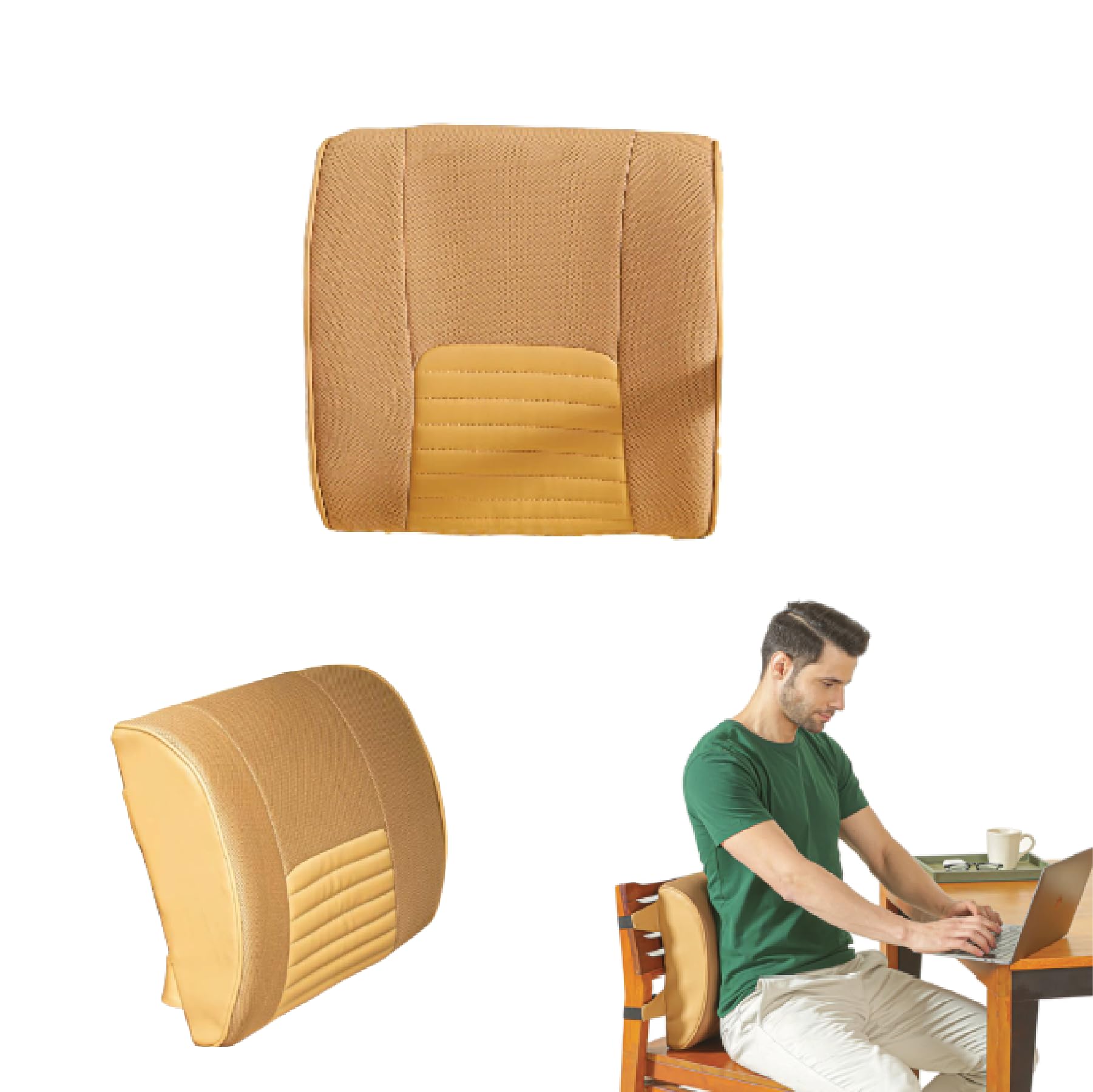 The White Willow Orthopedic Memory Foam Backrest, Lumbar Support Cushion for Back Pain Relief, Perfect Back Pillow for Chair, Office and Car Seat - Mango (13" L x 12" W x 4" H) (B0CH4NYT22) Amazon Price History, Amazon Price Tracker