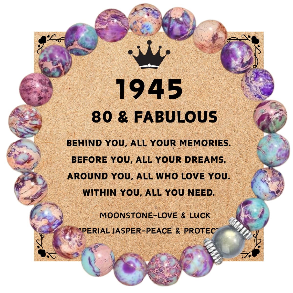 16th 18th 21st 30th 40th 50th 65th 70th 75th 80th 90th 100th Birthday Gifts for Women Natural Stone