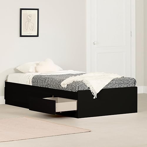 Miniatura 11 de South Shore Cama Gramercy Pure White, contemporánea Blanco puro,Negro puro,https://www.amazon.com/dp/undefined