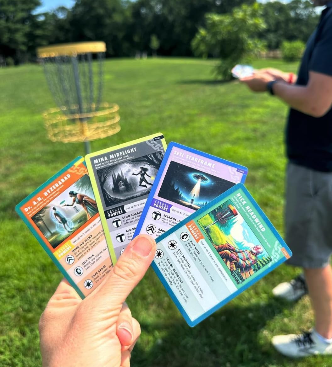 On-Course Disc Golf Card Game – Choose a Character & Unchain Your Destiny - Best Gift for Disc Golf Players