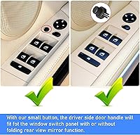Vista 4 de Jaronx Compatible con BMW Serie 3 E90 LCI/E91 LCI - Manija de puerta lateral del conductor 2008-2011, cubierta de manija de puerta a presión y panel