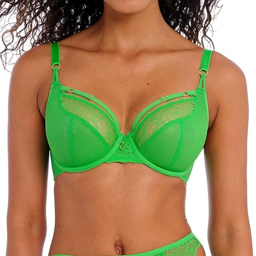 Freya Women's Temptress Underwire Plunge Bra - 36G - Poison Green