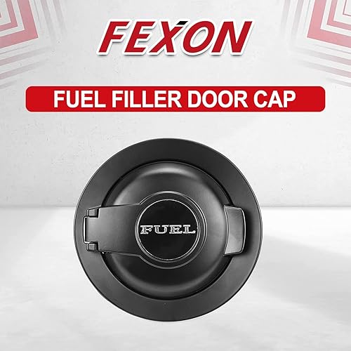 Miniatura 6 de Tapa de repuesto para tapa de puerta de llenado de combustible para Dodge Challenger 2008-2020, color negro reemplaza # 68250120AA