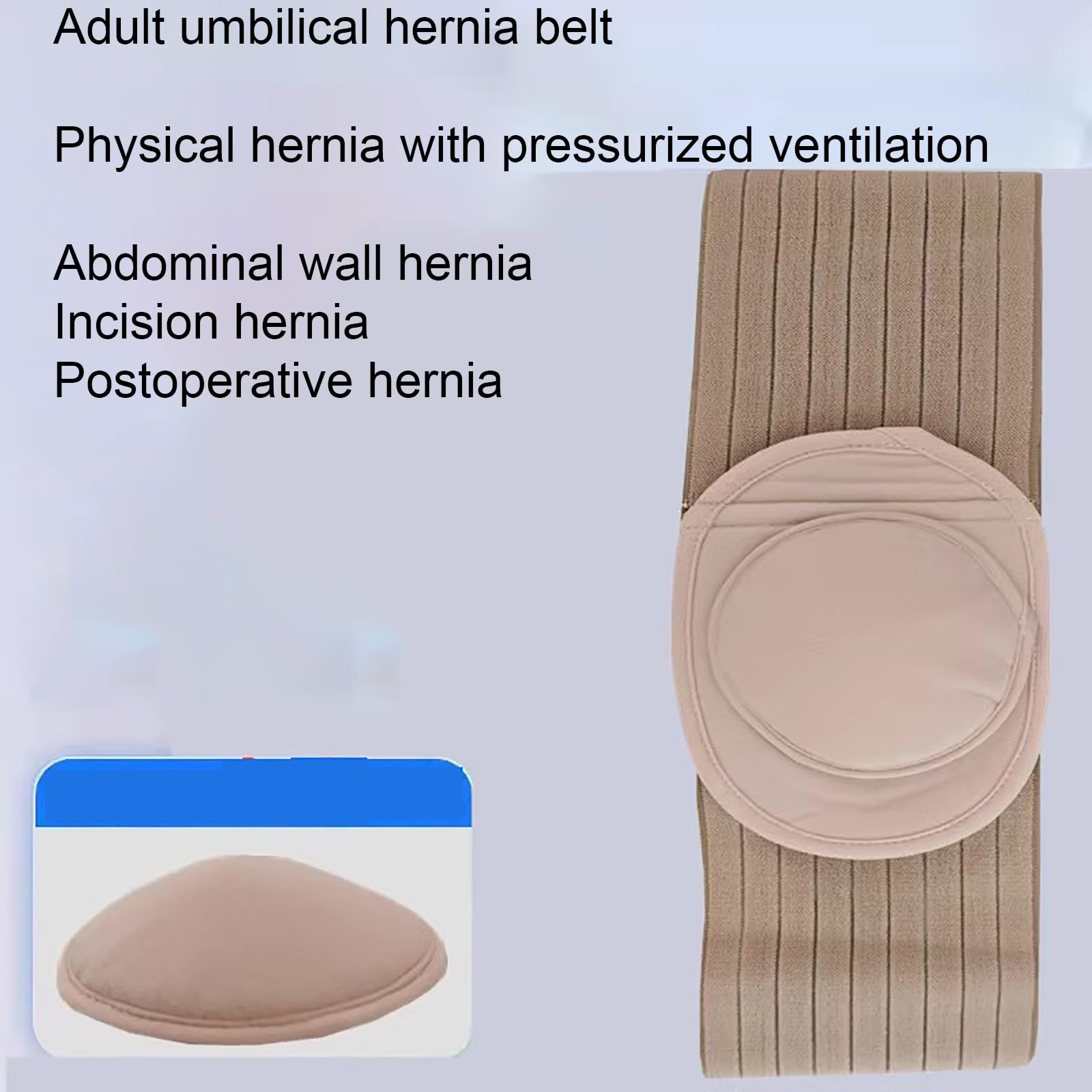 Cintura for Ernia Inguinale da Uomo, Cintura for Ernia Ombelicale, Cintura for Ernia Addominale, Cuscinetto A Pressione Rimovibile for Alleviare Il Dolore, Design Ergonomico(Medium)