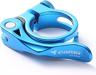 Corki Quick Release Bicycle Seatpost Clamp Sandblasting Anodised Aluminum Alloy 31.8MM/34.9MM Black/Red/Blue KC89 - coolthings.us