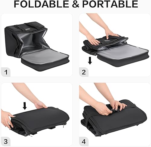 Miniatura 6 de Bolsa térmica suave aislada, enfriadores de hielo grandes, baúl de hielo de lados suaves para playa, plegable y portátil