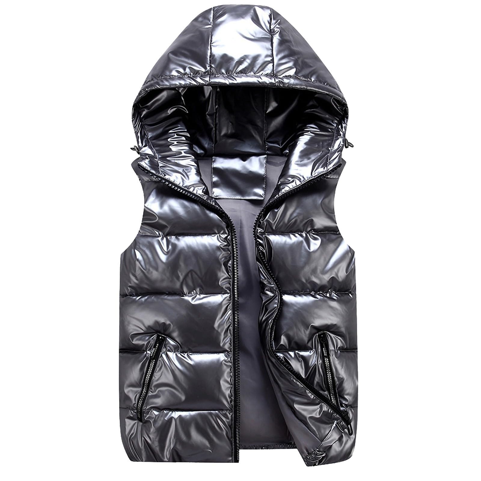 Gilet Smanicato Da Donna,Lunga Giacca Invernale Antivento Giacca Senza Maniche Leggero Gilet Lungo Cappotto Casual Senza Maniche Giubbotto Piumino Elegante per le mezze stagioni