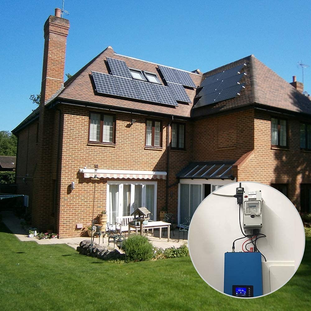 1000W netzgekoppelter Wechselrichter Leistungsbegrenzer DC25-60V Solareingang AC110V/240V Autoschalter