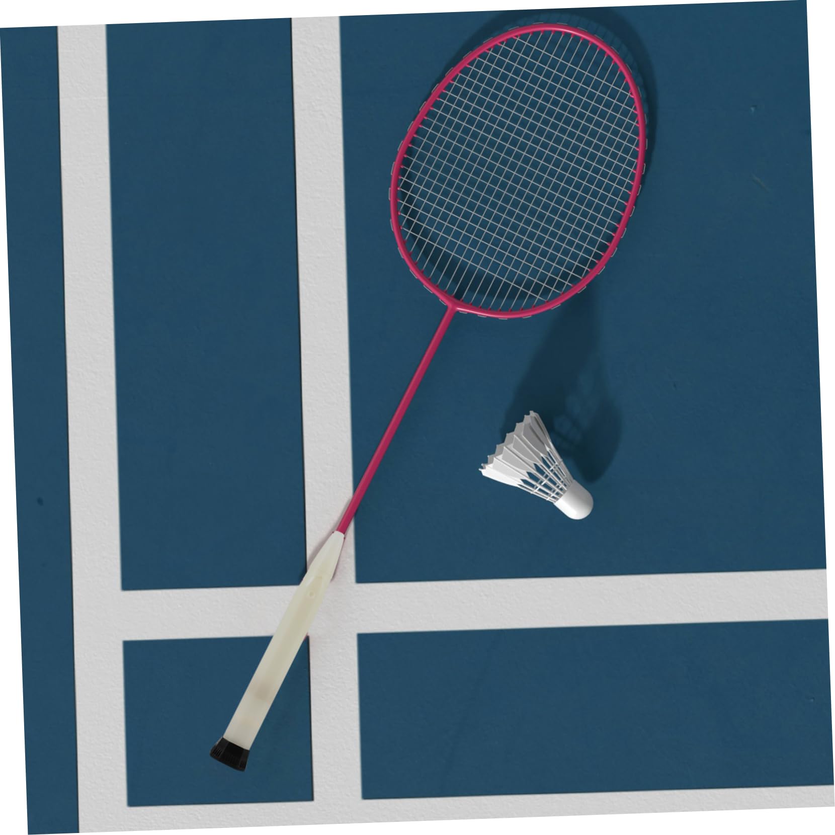 Sosoport Manico Galleggiante consegnato Impugnatura a Racchetta da Tennis Impugnatura della Racchetta Mano Accessori Badminton Sostituzione della Presa da Tennis plastica Bianca