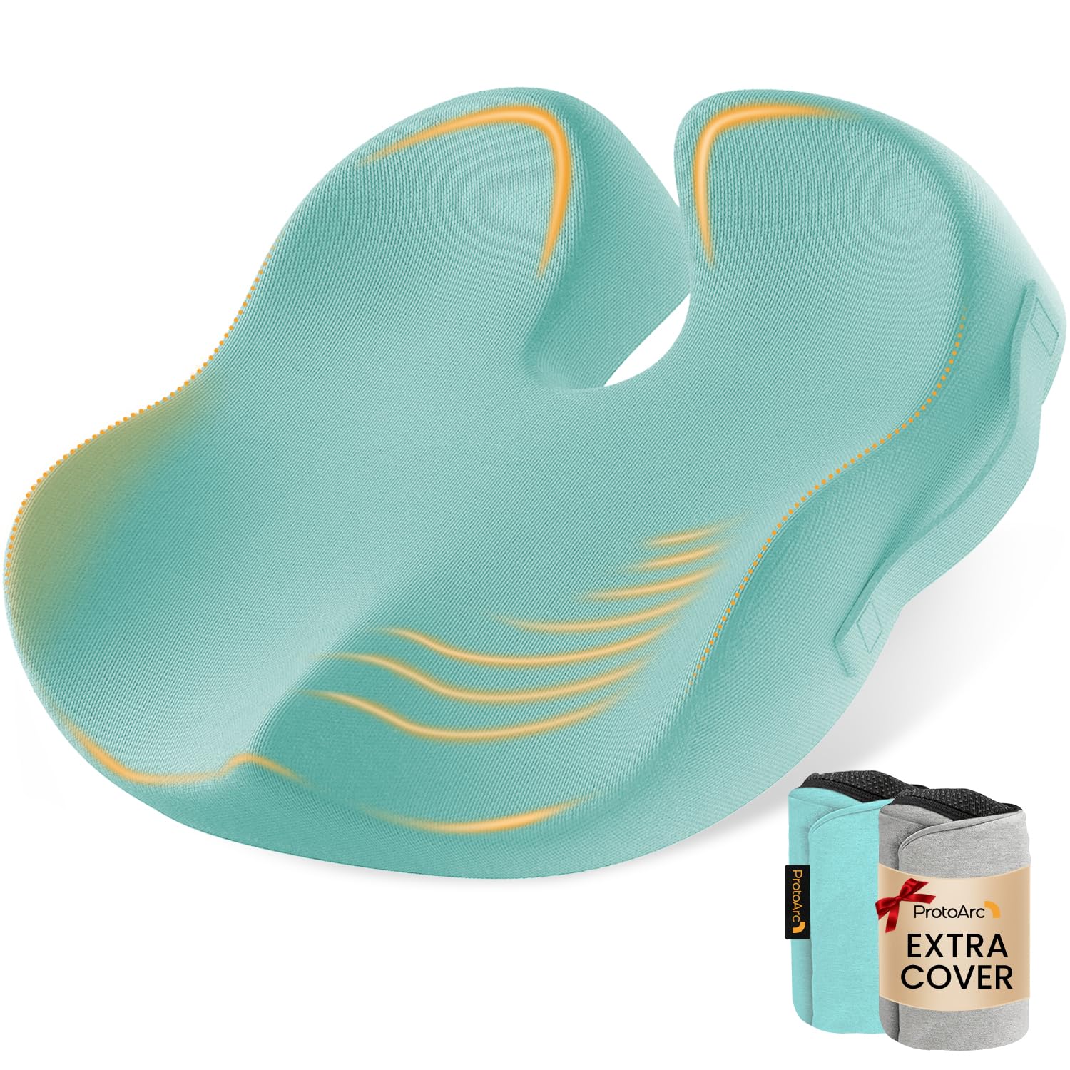 ProtoArc Extra Large Seat Cushions for Office Chairs, Mint Green