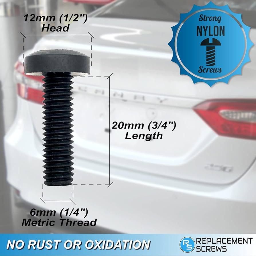 32 NUMBER PLATE CAR FIING FITTING KIT 32 SCREWS HINGE CAPS YELLOW