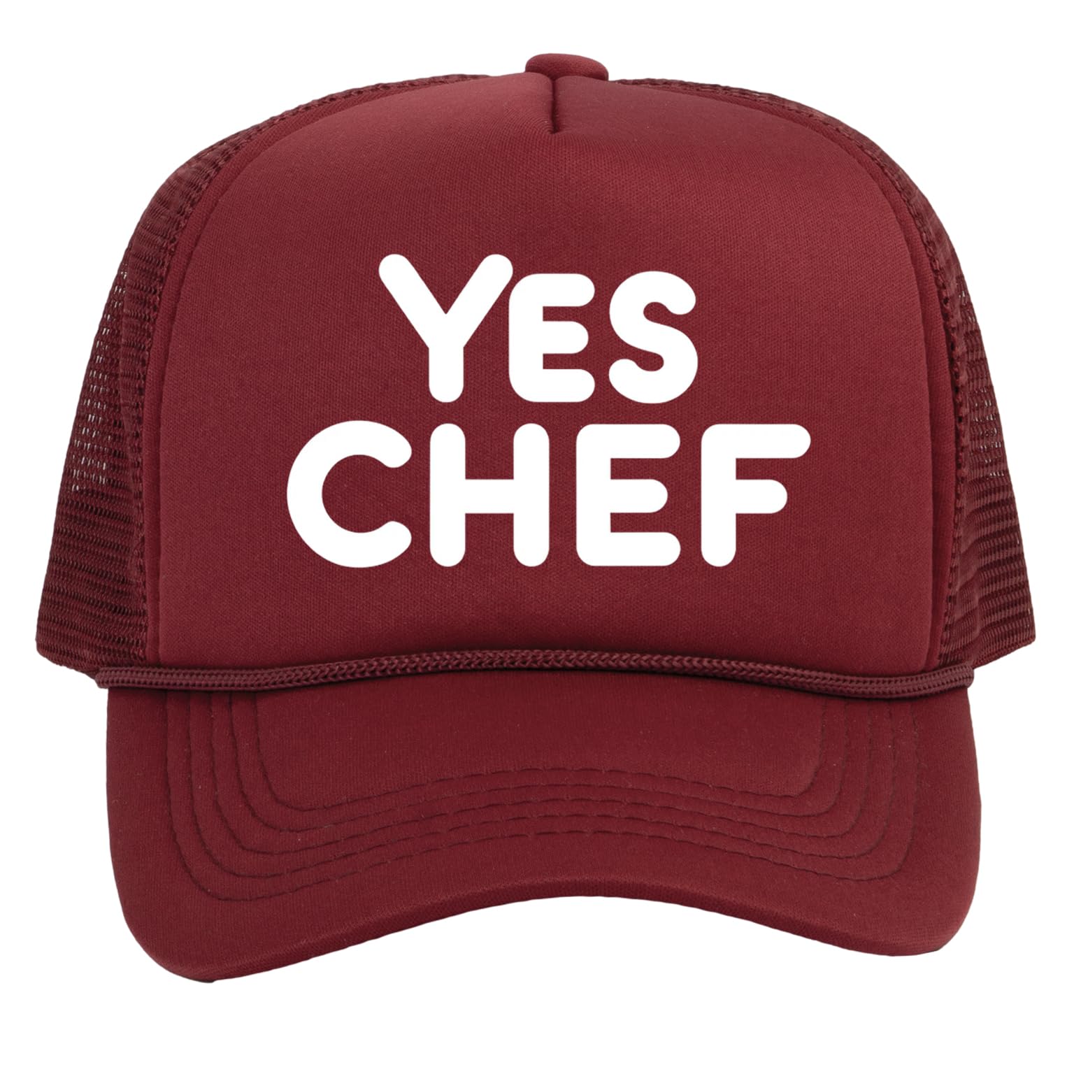 Top Headwear Men's Wine Yes Chef Hat - Snapback Trucker Hat For