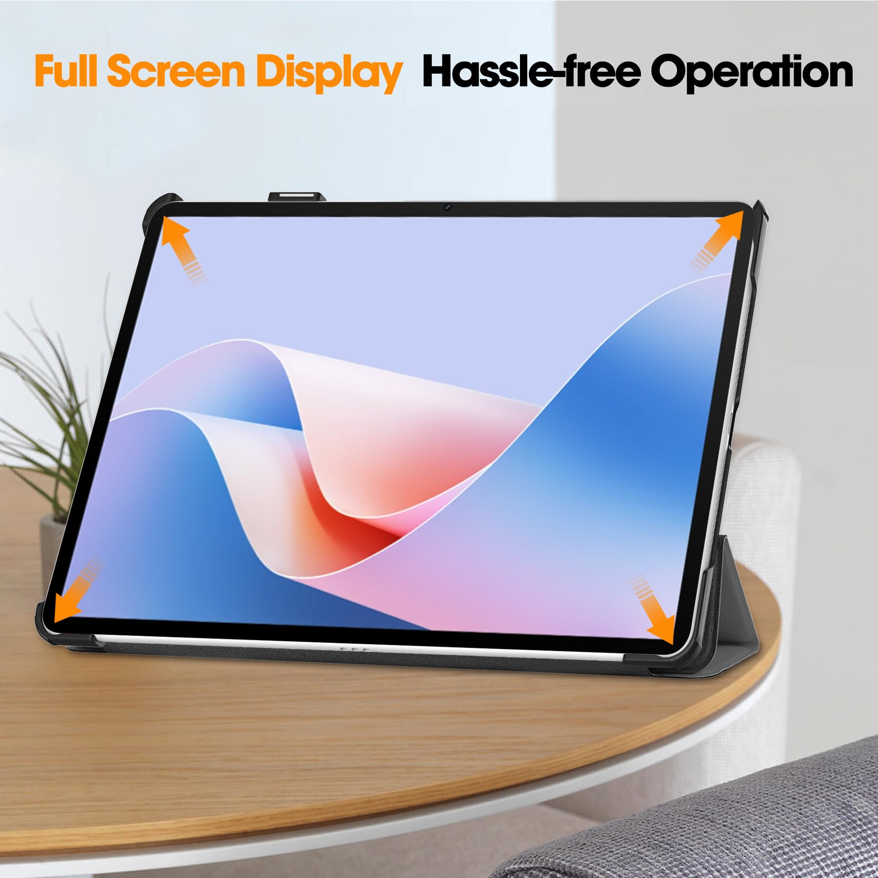 11-Zoll Tablet-Hülle Aus PU-Leder – Tri-Fold Mit Standfunktion & Auto Sleep/Wake