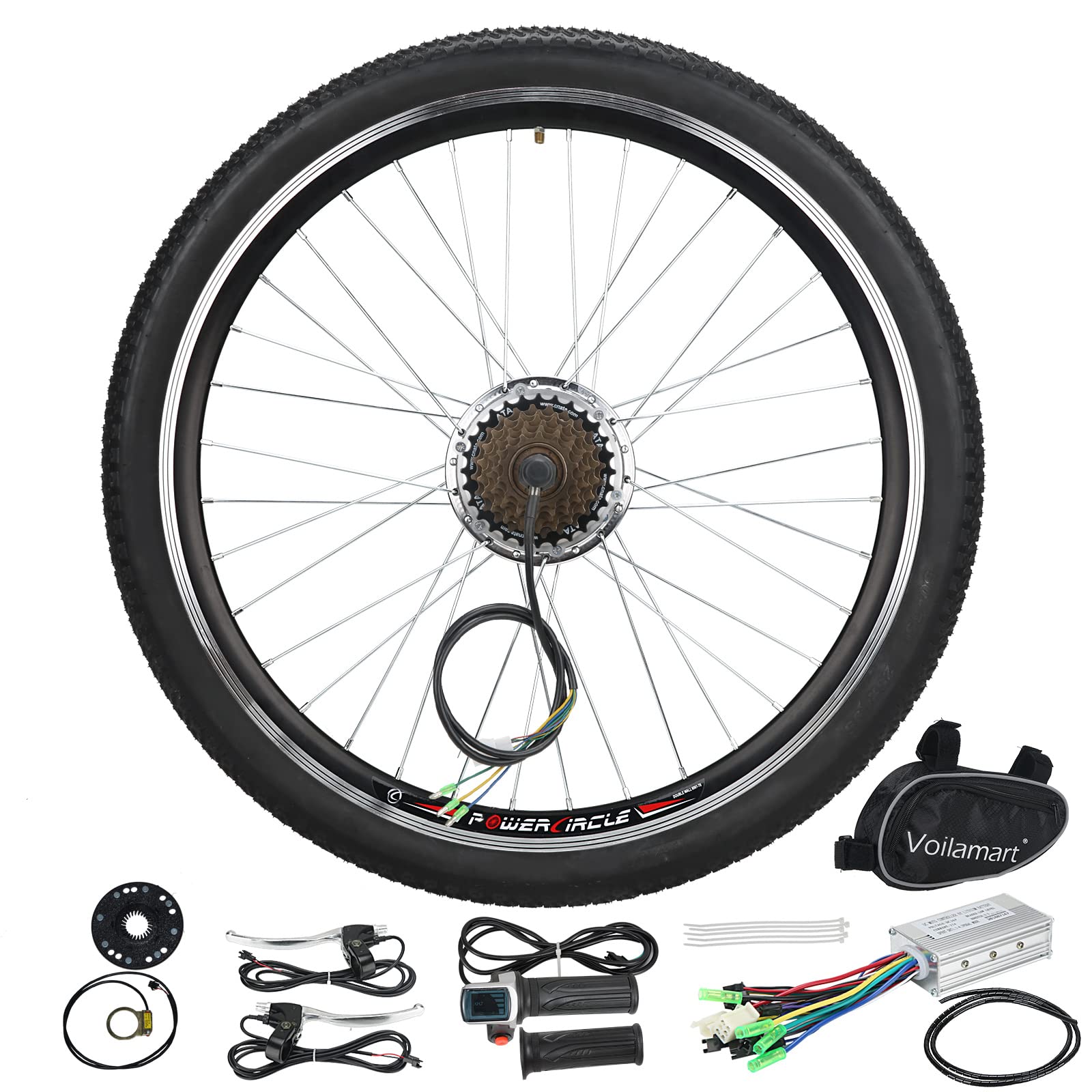 Voilamart Electric Bicycle Wheel Kit 26