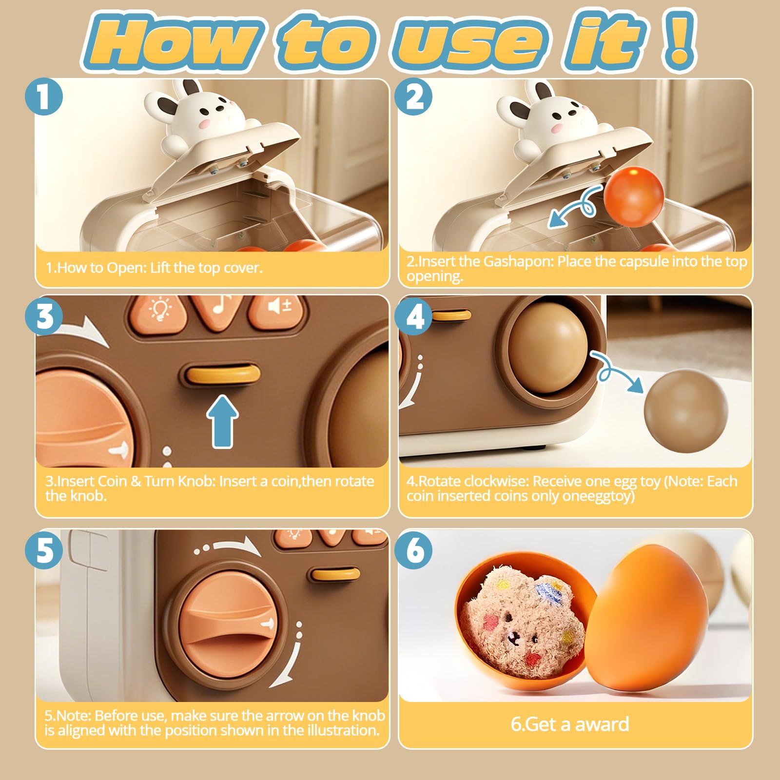 Skirfy Giocattolo automatico con palline da masticare per bambini, 15 capsule da 5 cm di diametro, distributore automatico illuminato, con prezzi, giocattolo sensoriale con bambole come regalo