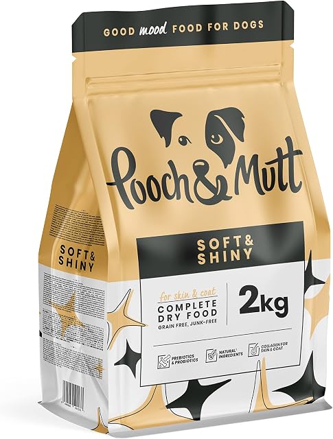 Pooch & Mutt - Soft & Shiny, Complete Dry Dog Food (Grain Free), Herring and Linseed, 2kg