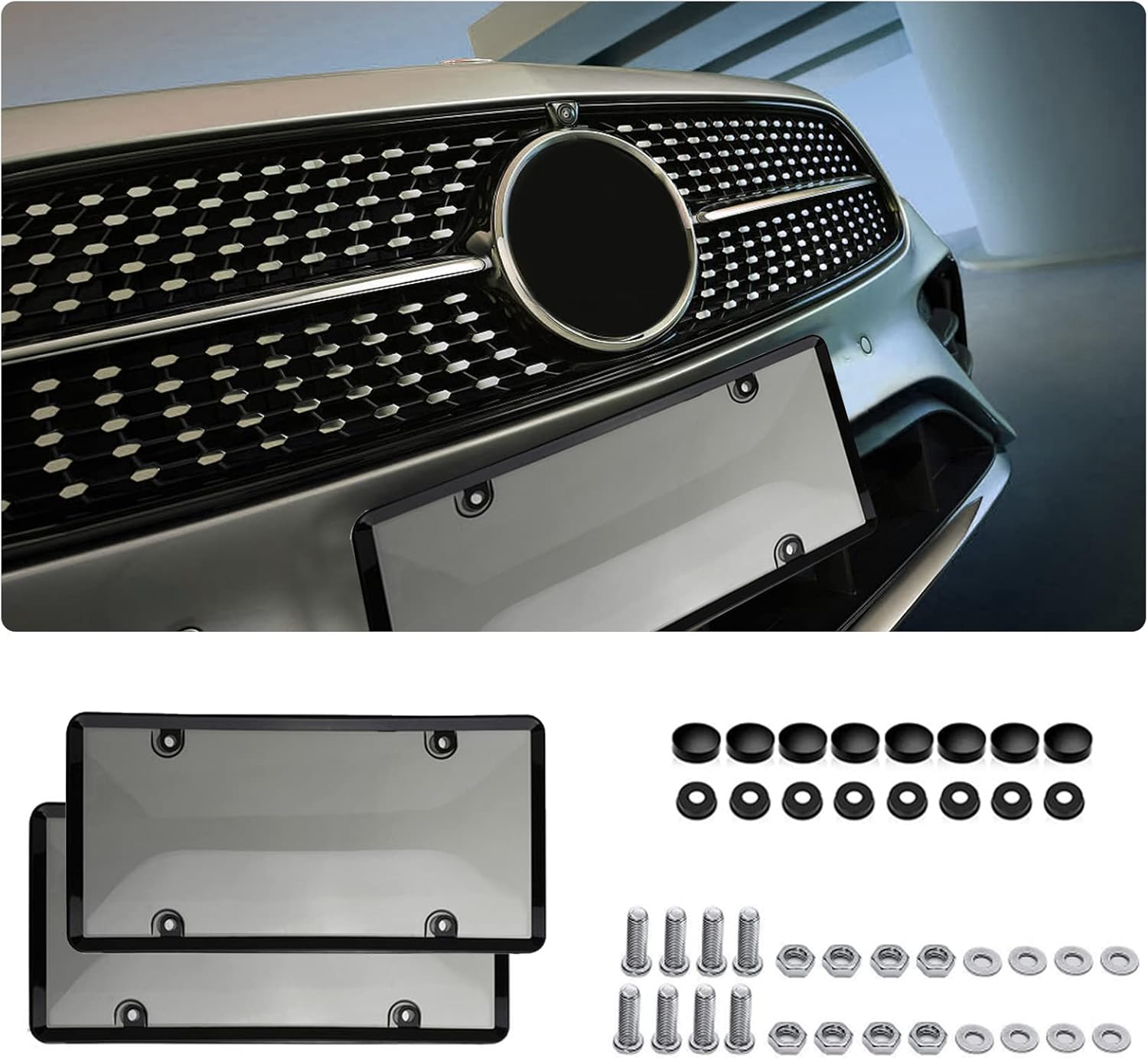 JDDRY License Plate Cover Set,US Vehicle Universal License