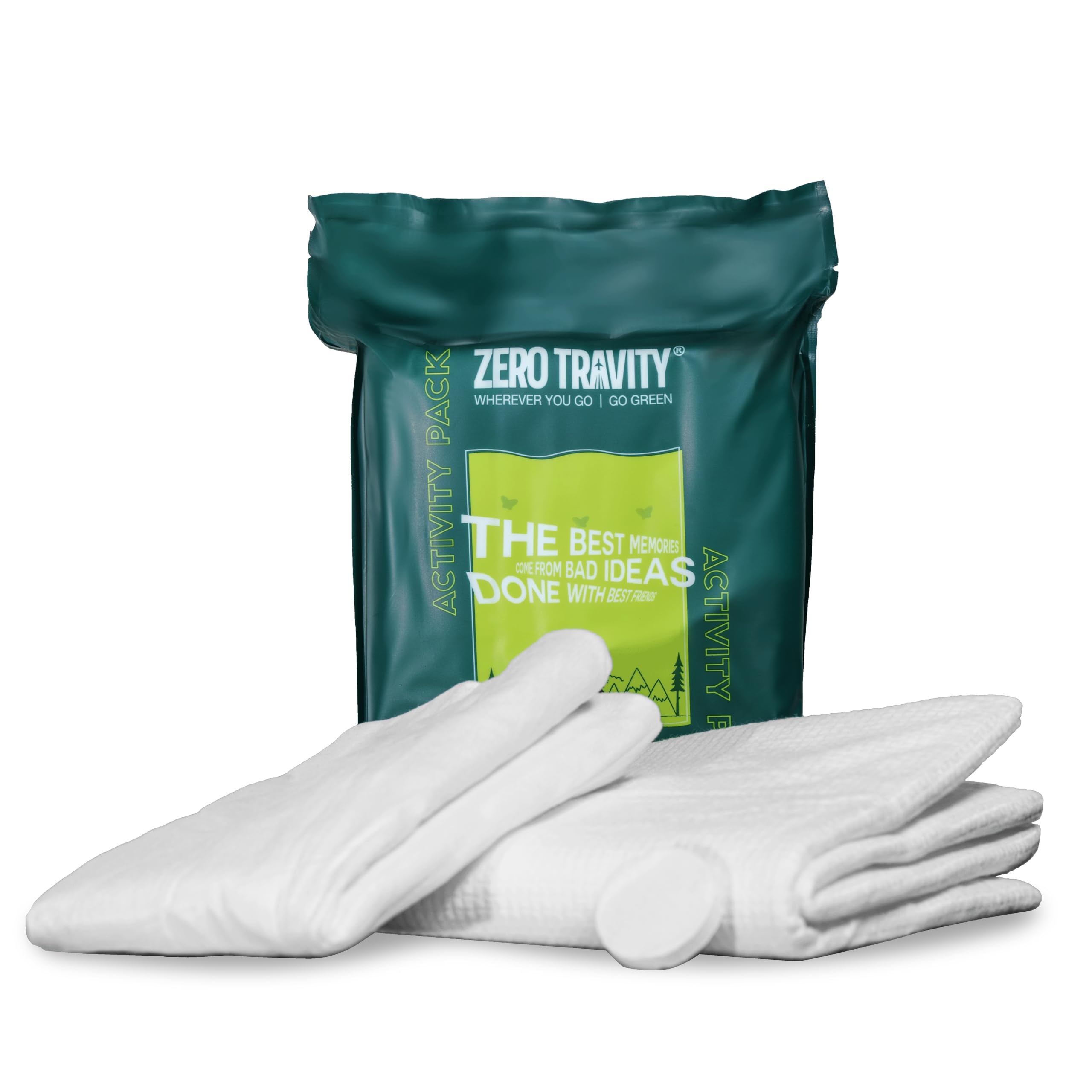 Ultra-Soft Disposable Towels for Travel - Lightweight Travel Set with 1 Bath Towel, 1 Hand Towel, and 1 Pillowcase - Convenient Disposable Bath Towels for Travel