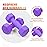Portzon Weights Dumbbells 10 Colors Options Compatible with Set of 2 Neoprene Dumbbells Set,1-15 LB, Anti-Slip, Anti-roll, Hex Shape