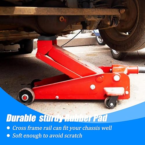 Miniatura 6 de Floor Jack Rubber Pad Jegruda - Adaptador universal de almohadilla de gato, protector de riel de marco lateral de soldadura por pellizco, paquete de