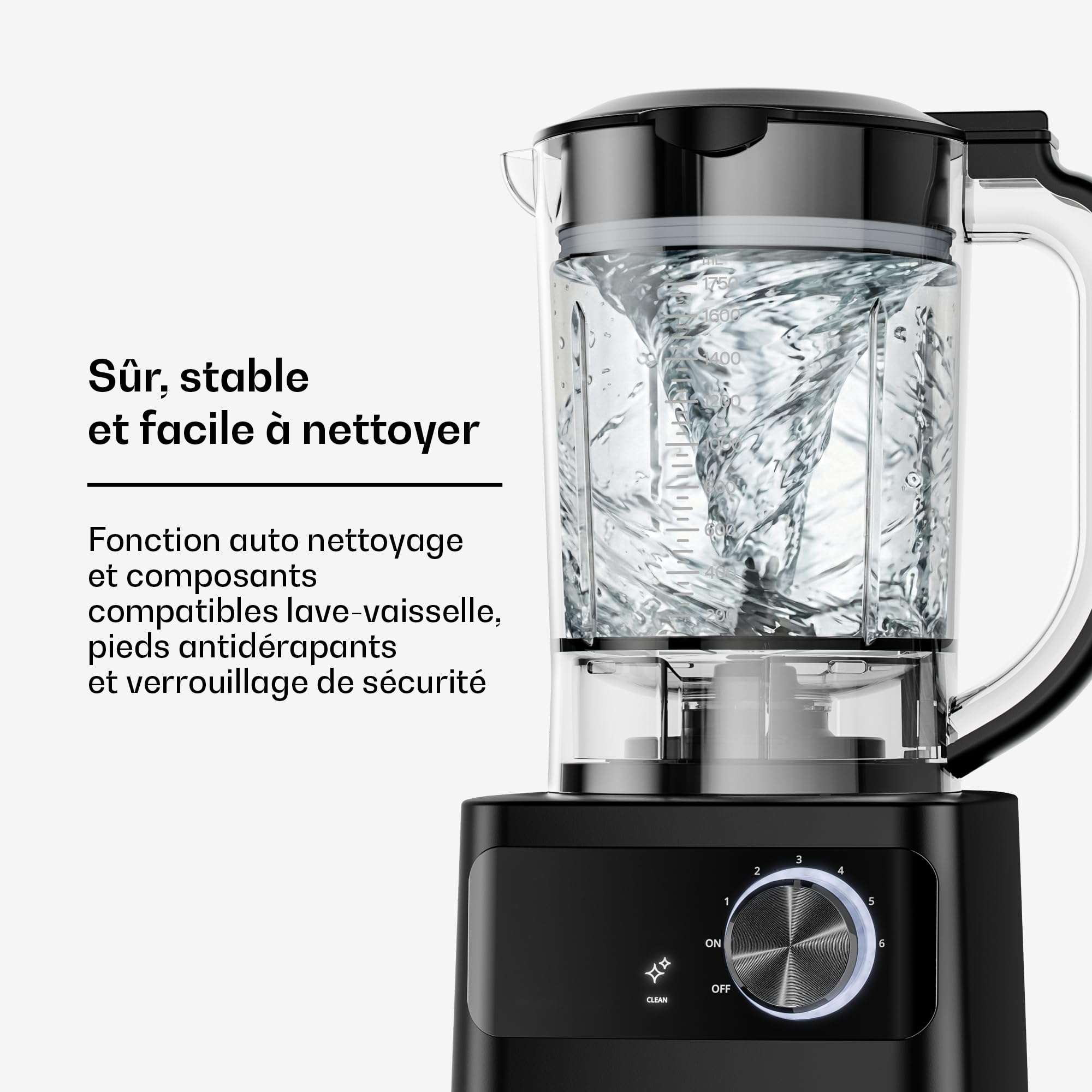 Klarstein Velaire Robot de cuisine avec blender - Appareil de cuisine multifonction de 1200 W, bol de 2 l, blender de 1,75 l, 6 programmes & vitesses, accessoires presse-agrumes & hachoir à viande