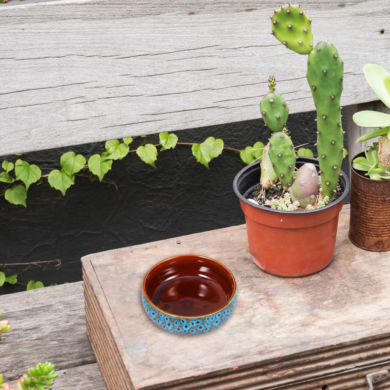 Ceramic Lotus Bowl Planter No Drainage Hydroponic Water Lily Pot for Indoor Aquatic Plants Succulents and Decorative Home Garden