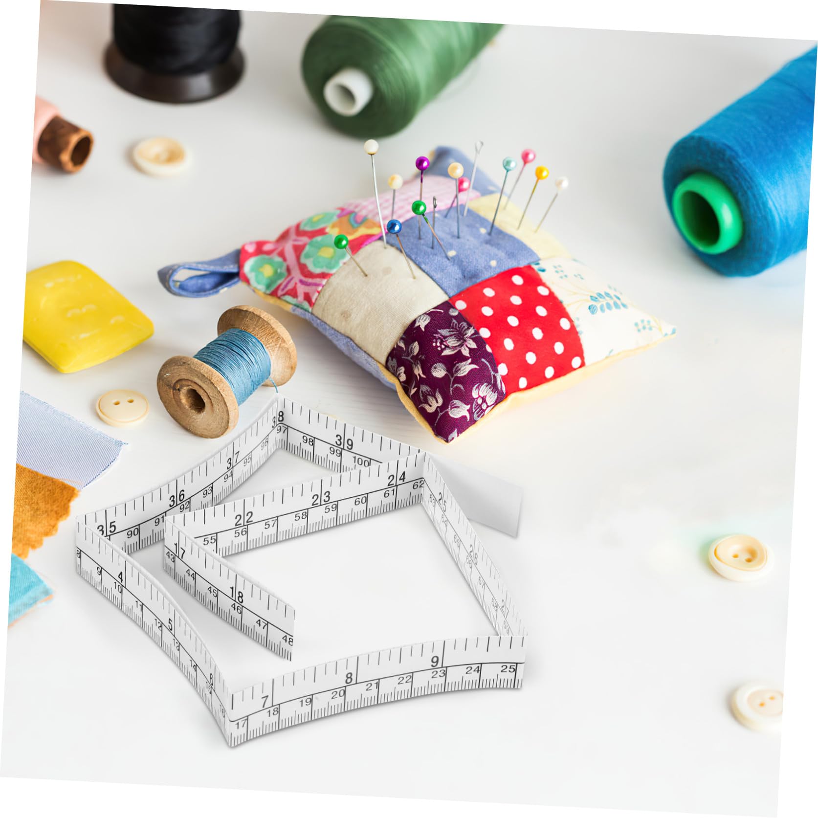 NUOBESTY Lot De 25 Mètres Ruban En Papier Jetable, Graduations Claires Et Doubles, Pour Mesure Corporelle Et Loisirs Créatifs