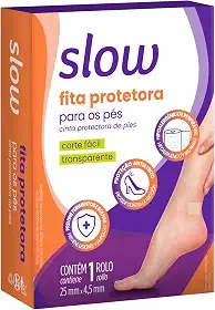 Fita Microporosa Protetora para os Pés, Rolo com 25mm x 4, 5m, Cor Transparente, Linha Slow, Lanossi