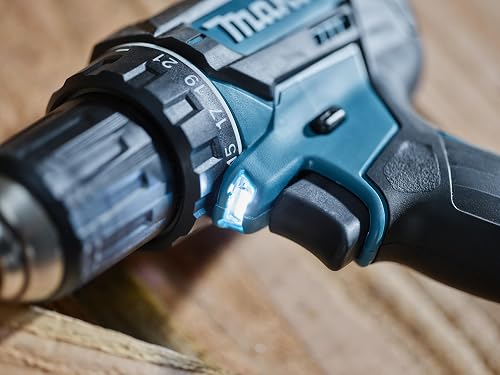 Makita DDF482RFJ Cordless Drill 18 V / 3.0 Ah, 2 Batteries + Charger in MAKPAC Black, Blue - 13