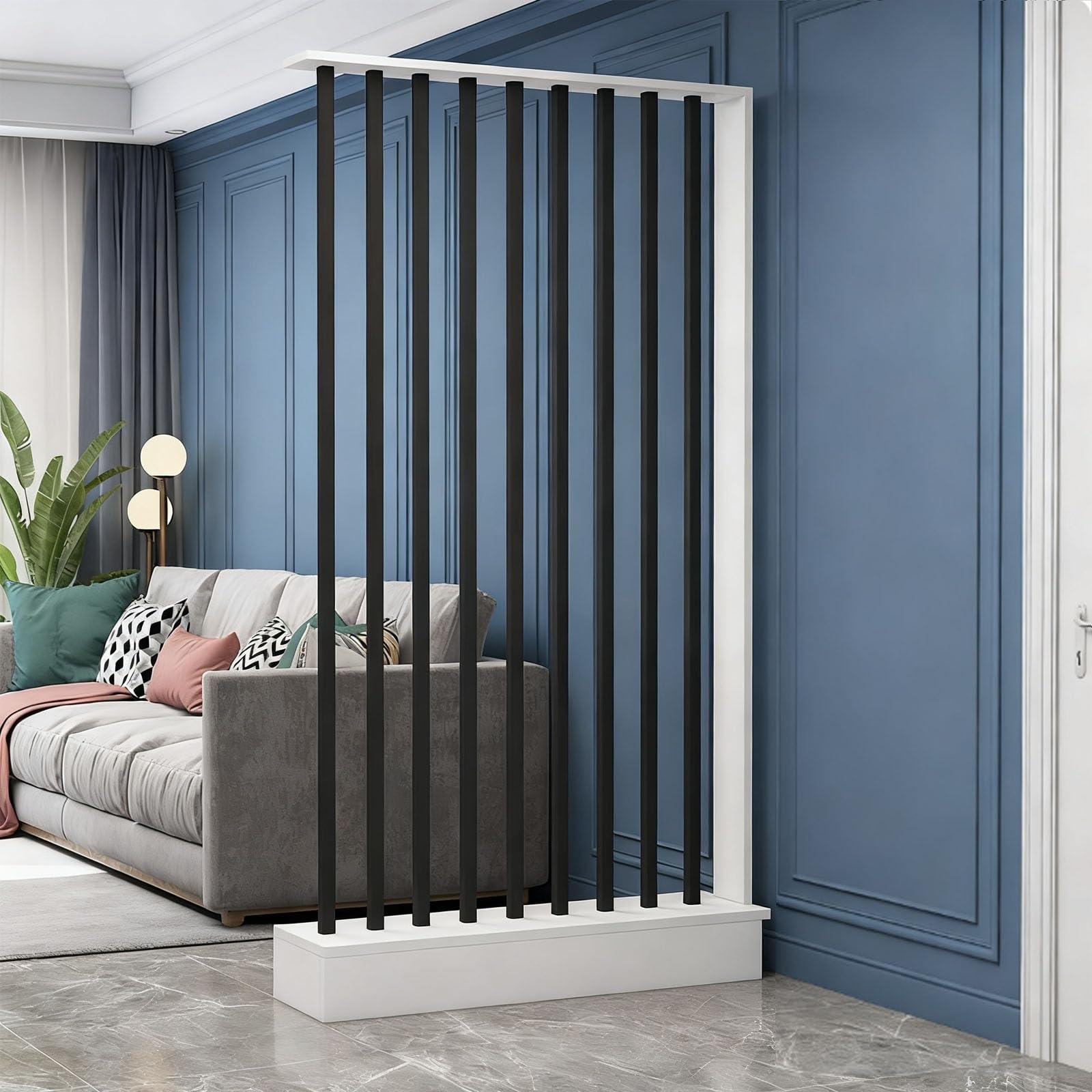 Paravent en bois moderne cloison amovible pour séparation de pièce