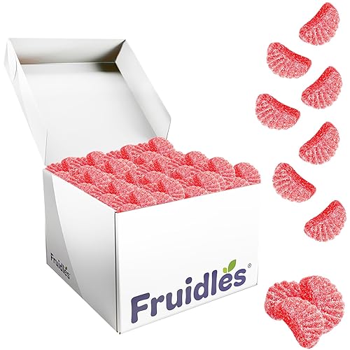 Rebanadas originales de gelatina de cereza caramelos dulces de confitura tradicionales antiguos veganos sin gluten 5 libras a granel