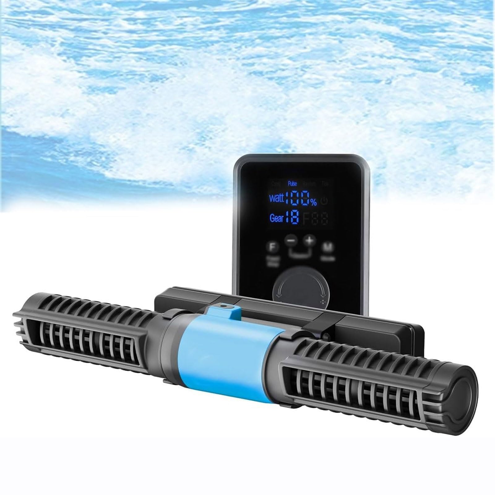 Générateur de vagues d'aquarium magnétique DC 24V avec contrôleur LED