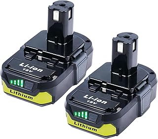 2-Pack 3.0Ah Replacement Batteries for Ryobi 18V Tools – Extended Power and Reliability