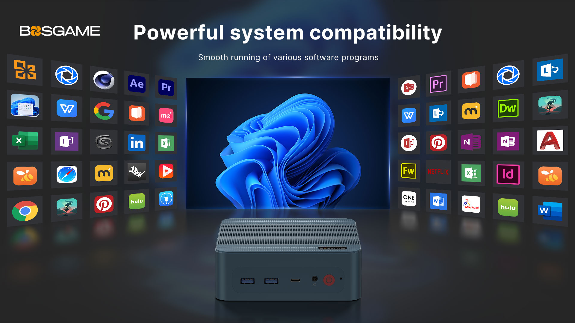 Watch BOSGAME intel core i5 12450H office mini pc P2 Neo on Amazon