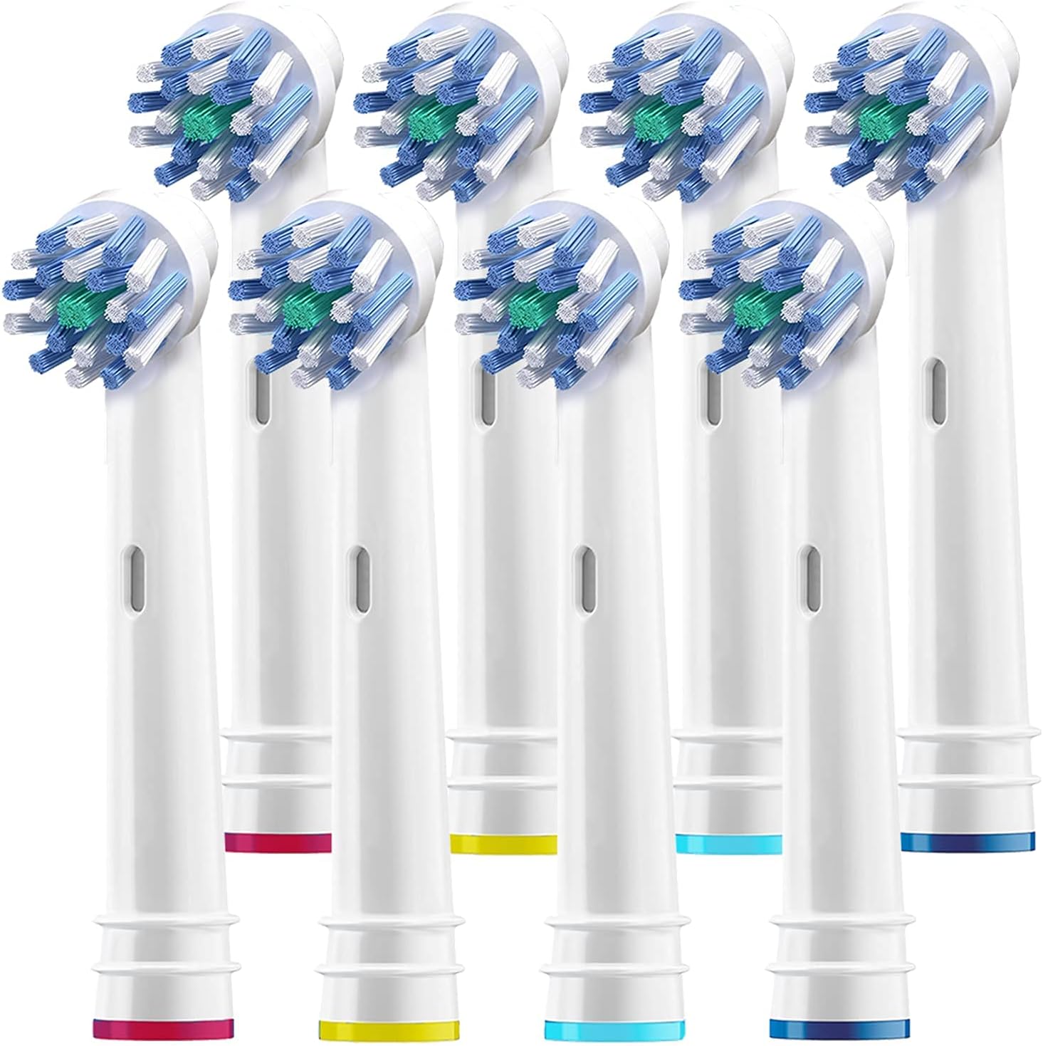 AlaynaReplacement Toothbrush Heads for Oralb 8 Cross Compatible with Oral-B Braun Electric Toothbrush Fits Oral b Action Pro 1000 Floss Kids Clean