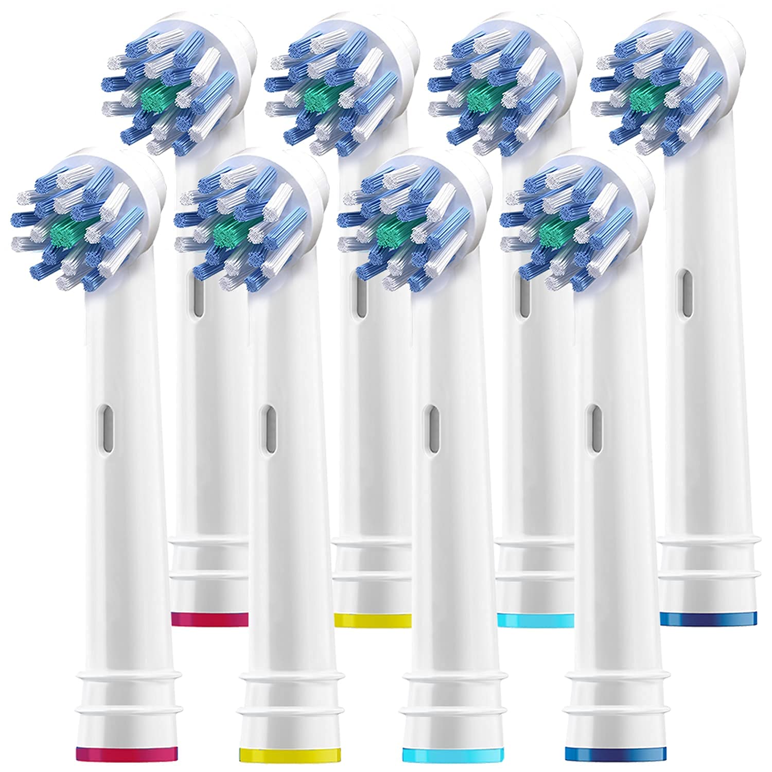 AlaynaReplacement Toothbrush Heads for Oralb 8 Cross Compatible with Oral-B Braun Electric Toothbrush Fits Oral b Action Pro 1000 Floss Kids Clean