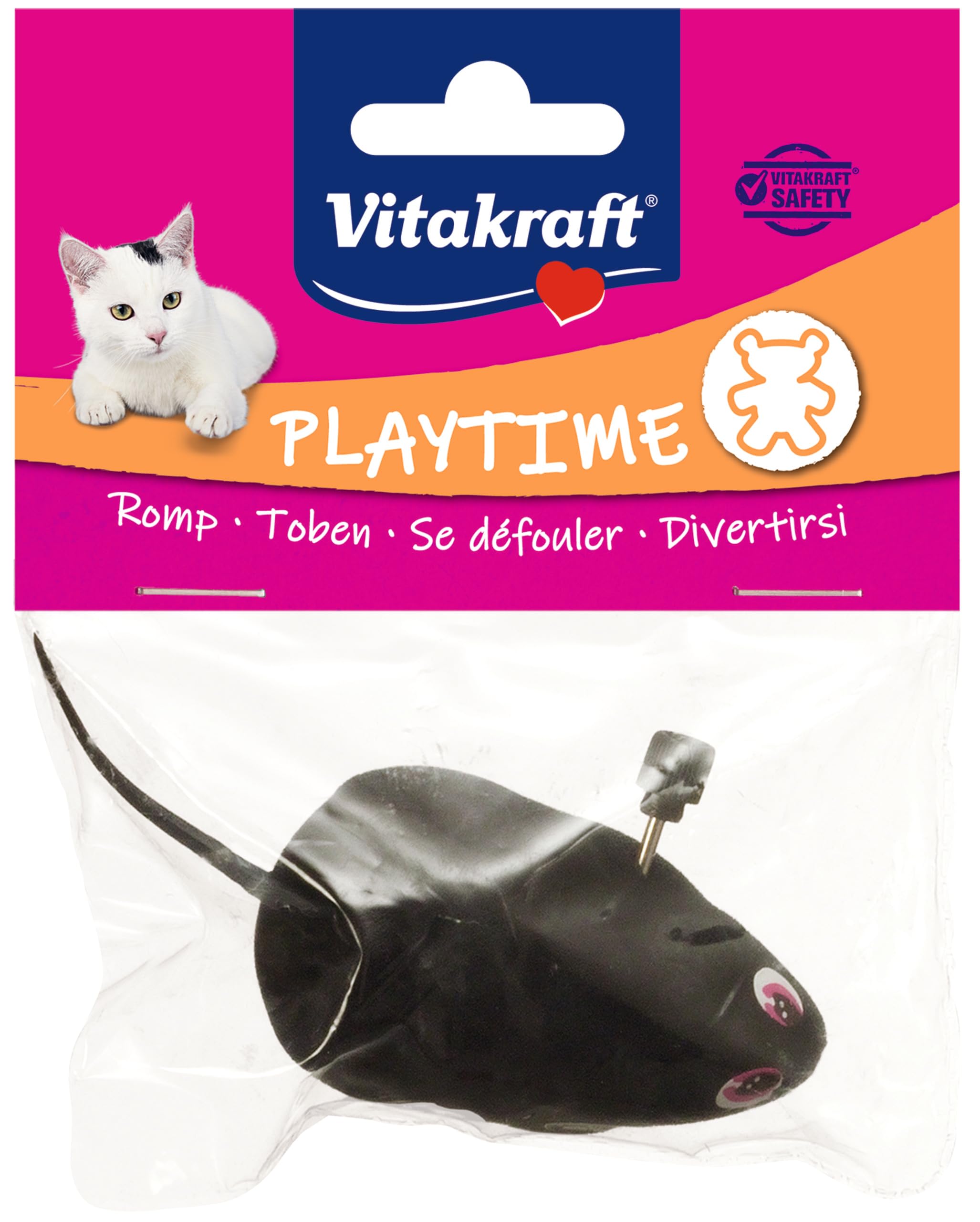 Souris mécanique pour chat Aimé jouet interactif gris - 2
