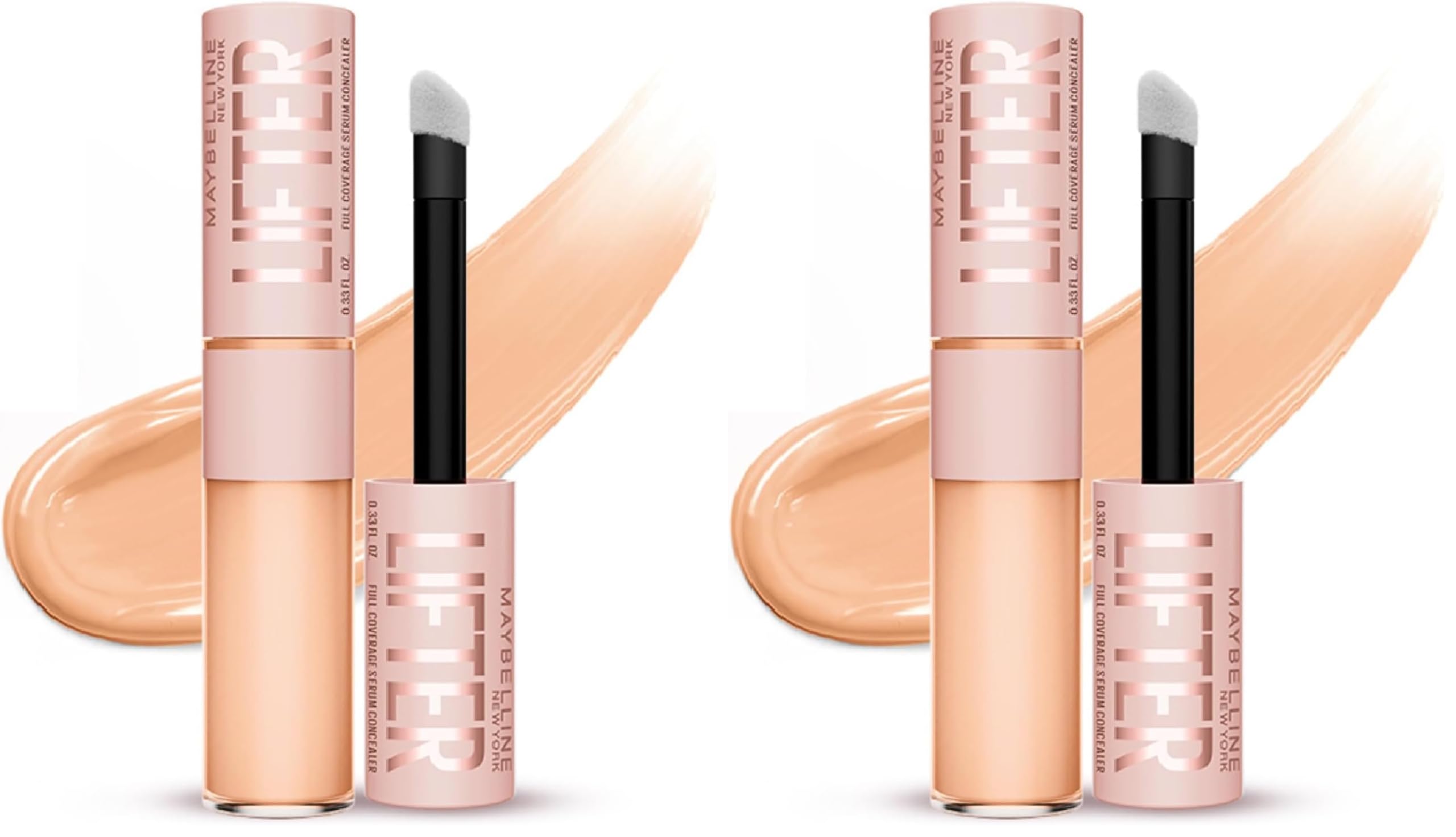 Maybelline New York Lifter Kafein ve Peptitler İçeren Nemlendiren ve Aydınlatan Kapatıcı - 35 (2 paketi)