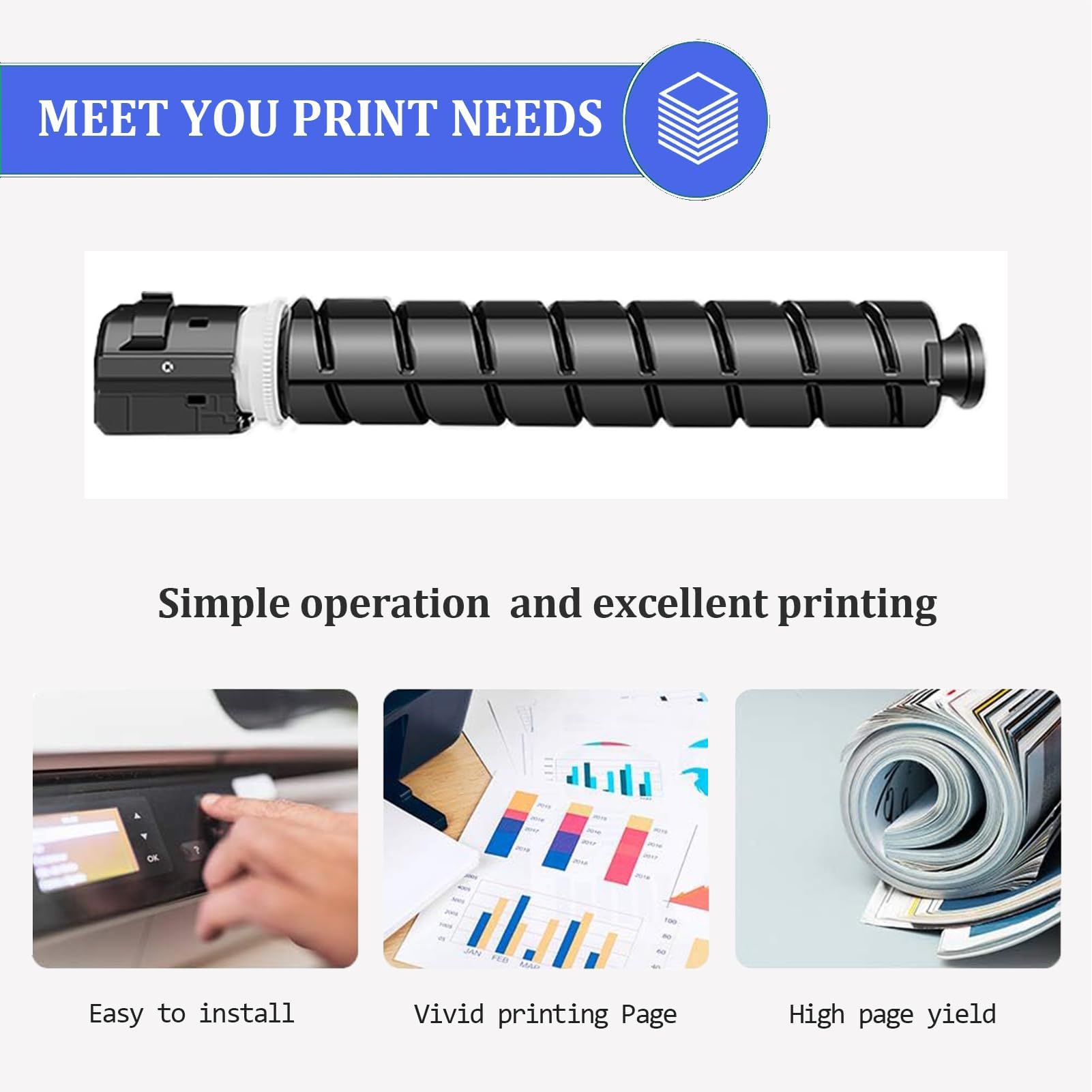 Amazon.com: NPG-65 Toner Cartridge for Canon NPG-65 GPR-51 C-EXV