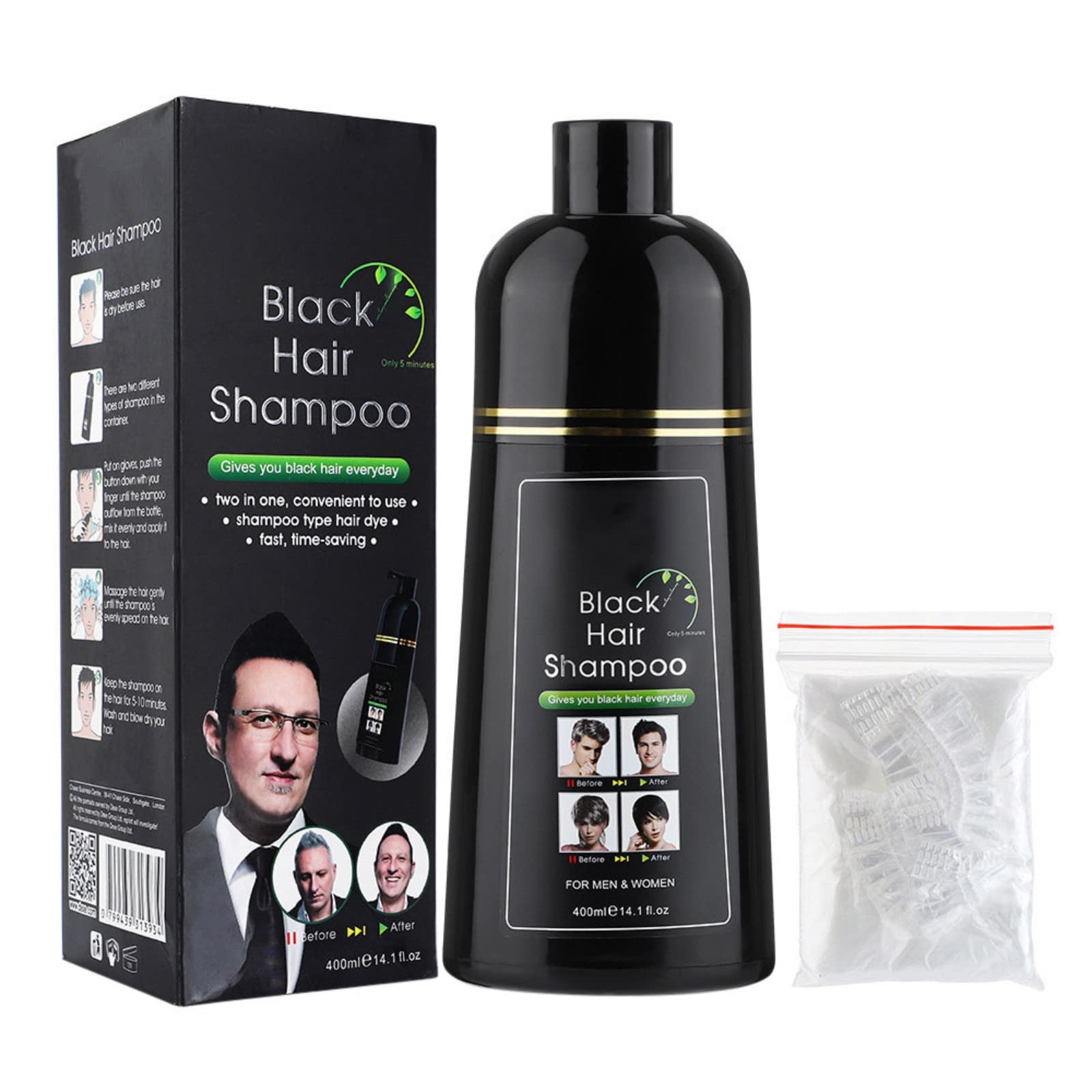 Amazon.com : Black Hair Shampoo - Instantly Black Hair Dye