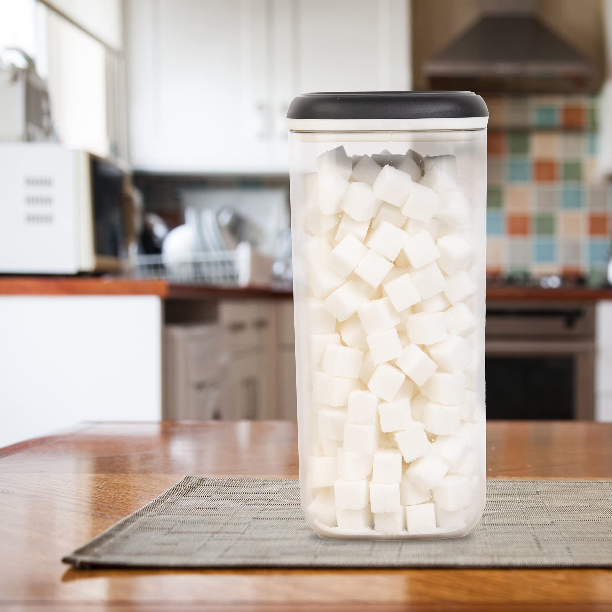 TupperwareCanister- 1.8 liters, 1 Piece, Black