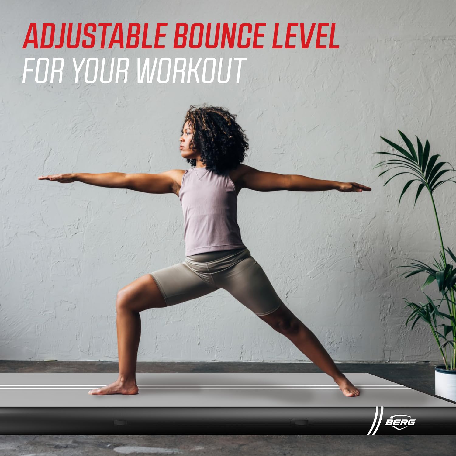 BERG AirTrack hinchable antideslizante para gimnasia en casa