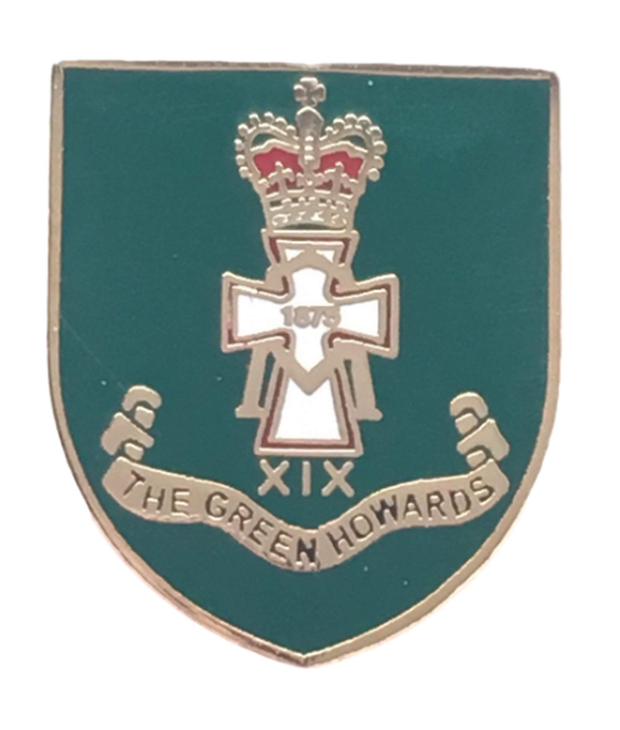 The Green Howards Military Enamel Lapel Pin Badge