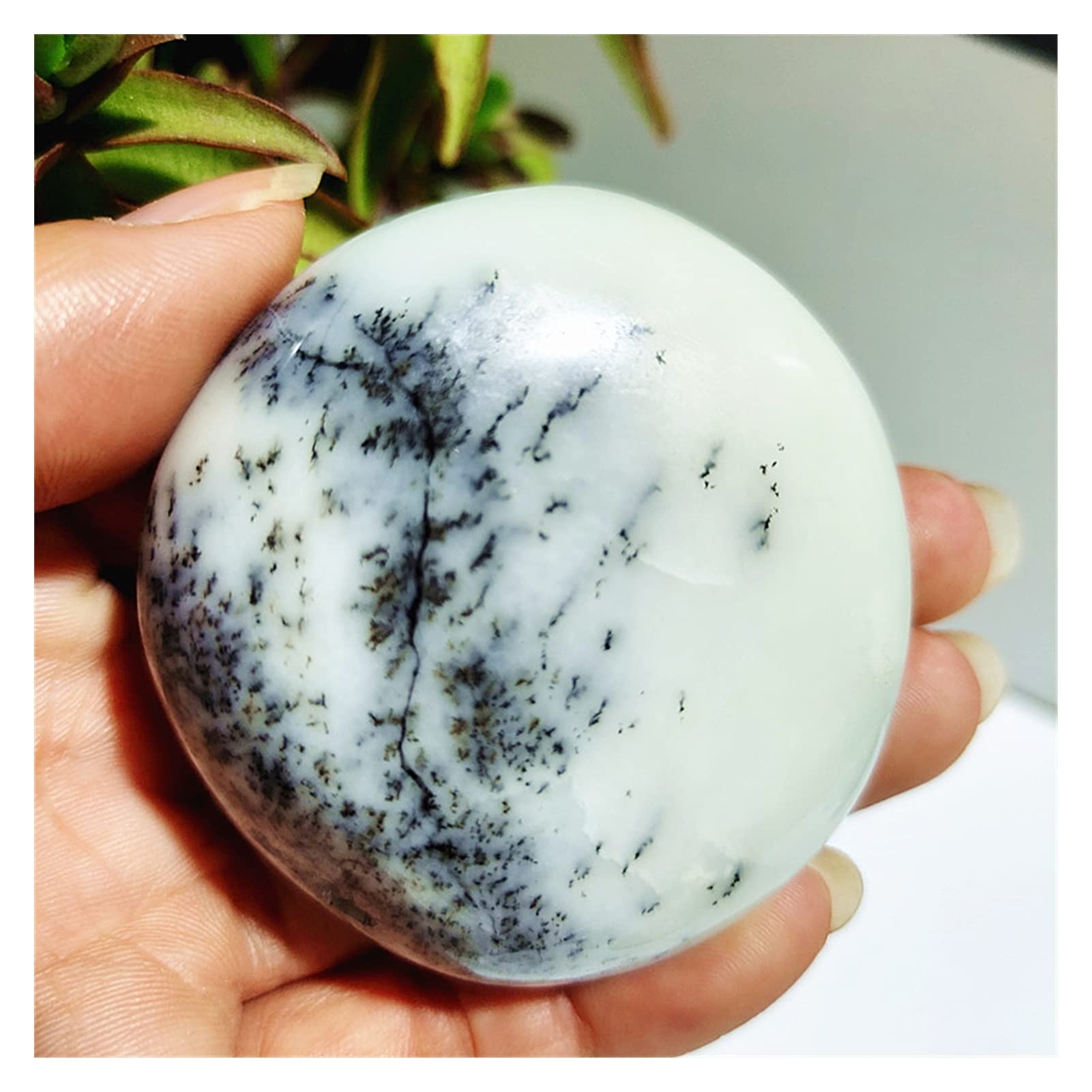 Ópalo dendrítico natural de 94g JCAKES mineral bruto para decoración del hogar y feng shui