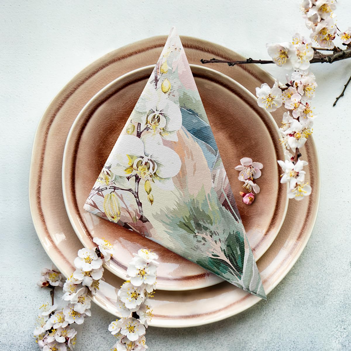 PAW - Airlaid Servetten (40 x 40 cm) I 50 Stuks I Ideaal voor Bruiloft, Doop, Communie, Verjaardag I Hoogwaardige Tafeldecoratie Stoffen Servetten I Servetten Stofachtig I Elegant Kader Goud