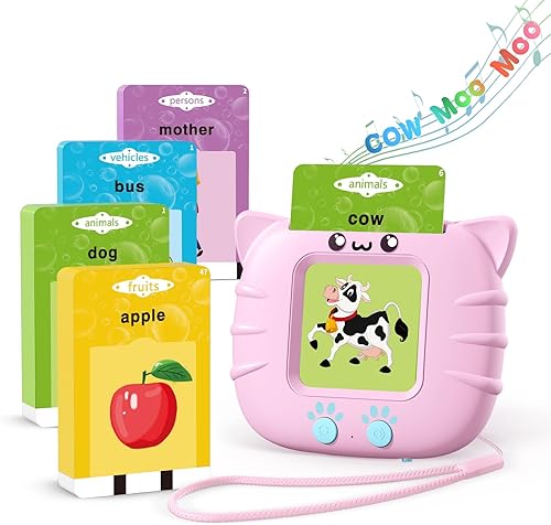 Miniatura 8 de Iosare Tarjetas didácticas parlantes con 224 palabras visuales, juguetes Montessori para niños, terapia del habla, juguetes sensoriales para