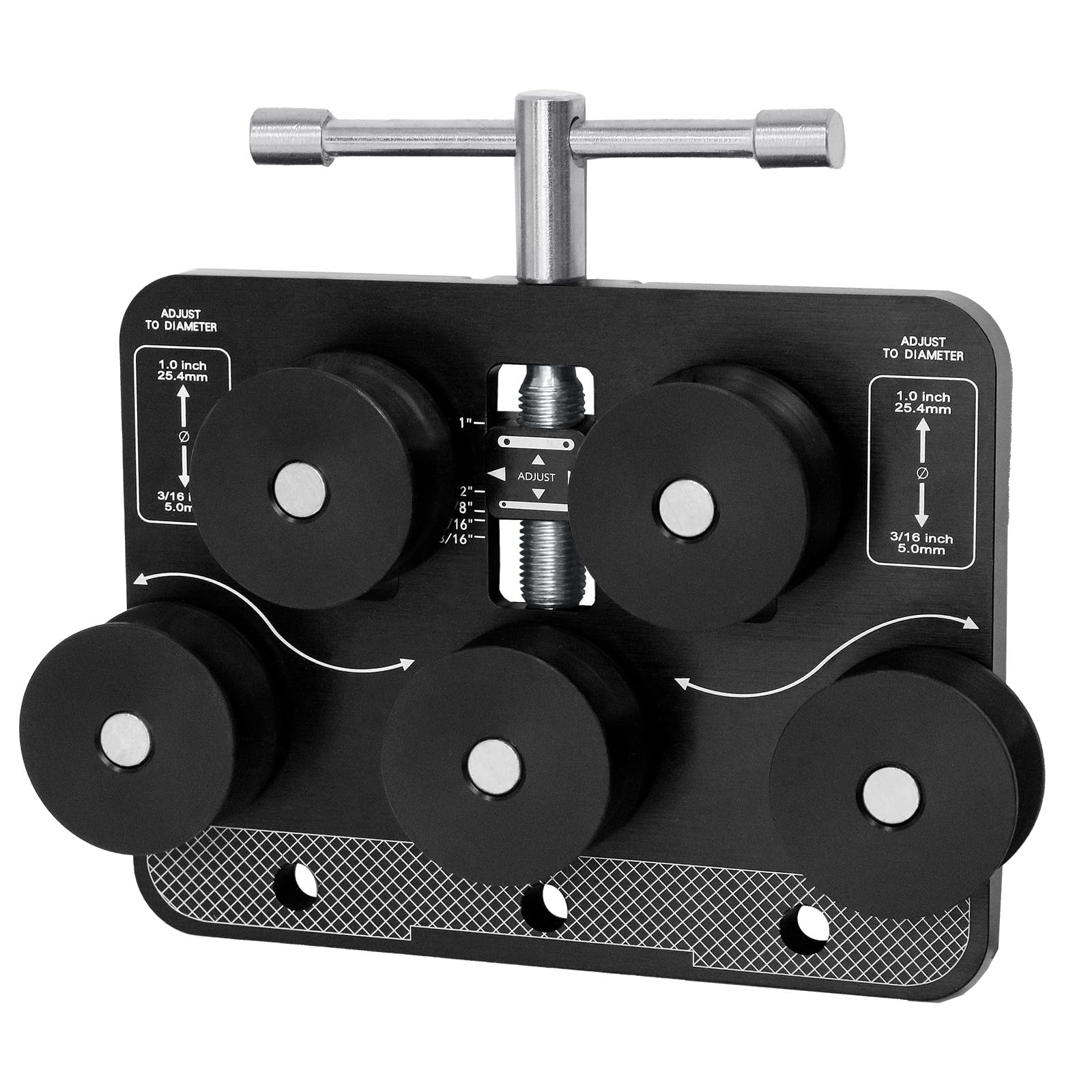 Yulveda Tubing Straightener, Brake Line Straightener with Precision Rollers for 3/16"-1.0" Diameters, Tube Straightener for Fuel Line, Soft Aluminum,