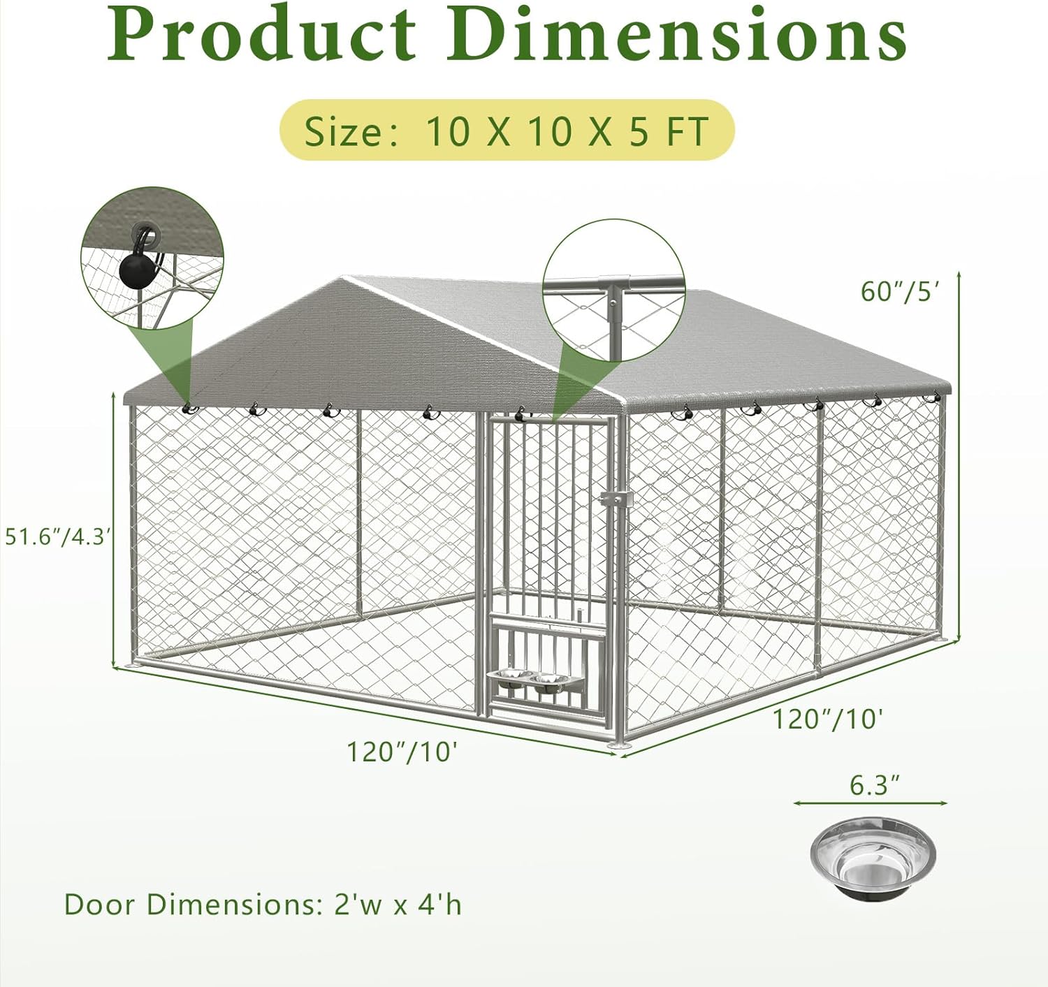 Ultimate Outdoor Comfort: Review of the 10X10FT Heavy Duty Dog Kennel